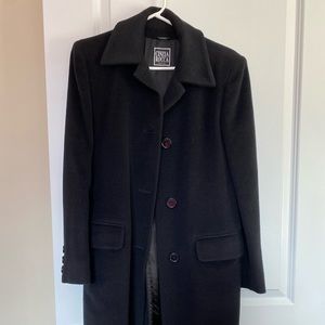Cinzia Rocca black wool and cashmere coat